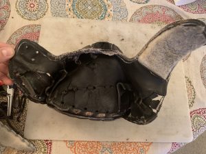Baseball Glove - Pre-restoration.
